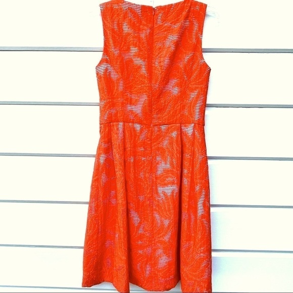 Anne Klein Sleeveless Dress Size 2 Tangerine - Picture 5 of 7